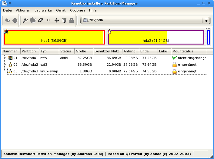 Partition-Manager (von Version 0.2)